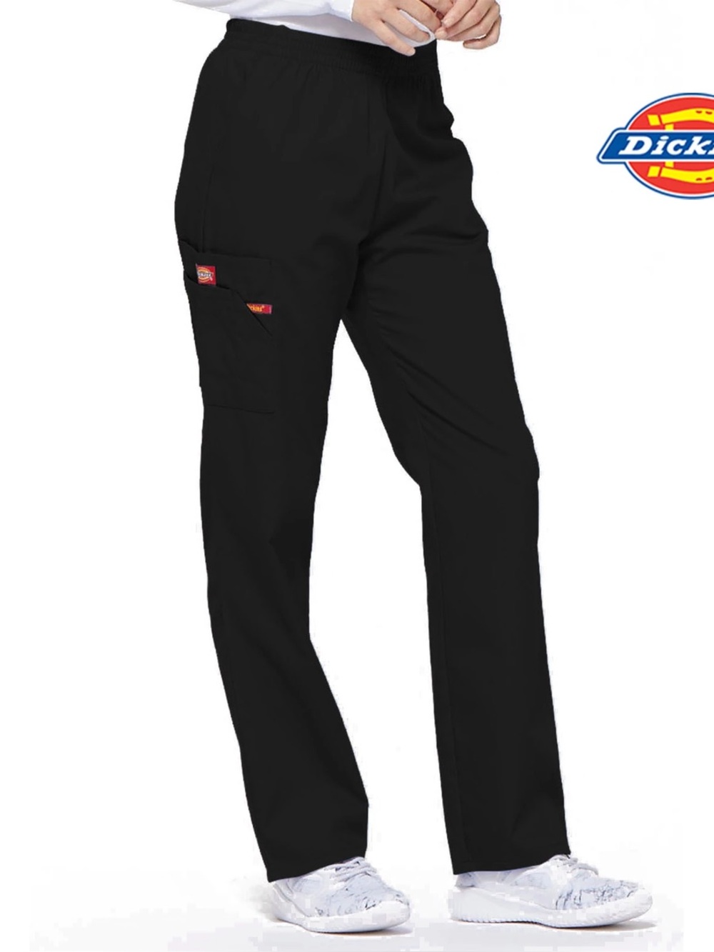 dickies black scrub pants. petite.